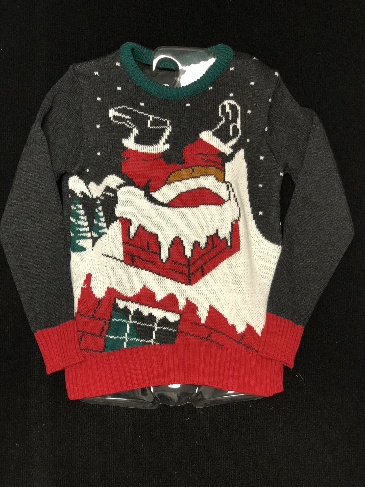 Women's Sweater: Chimney Santa
