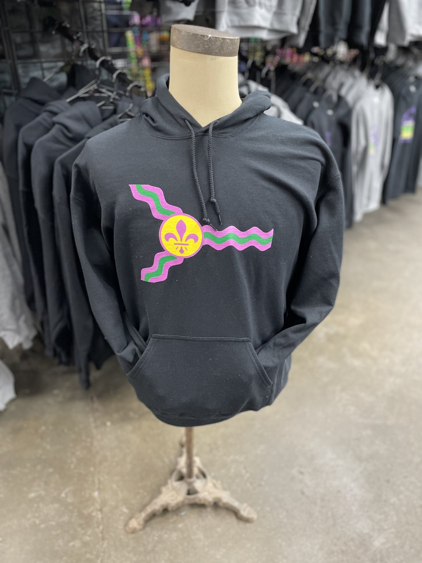 St. Louis Mardi Gras Flag Hoodie