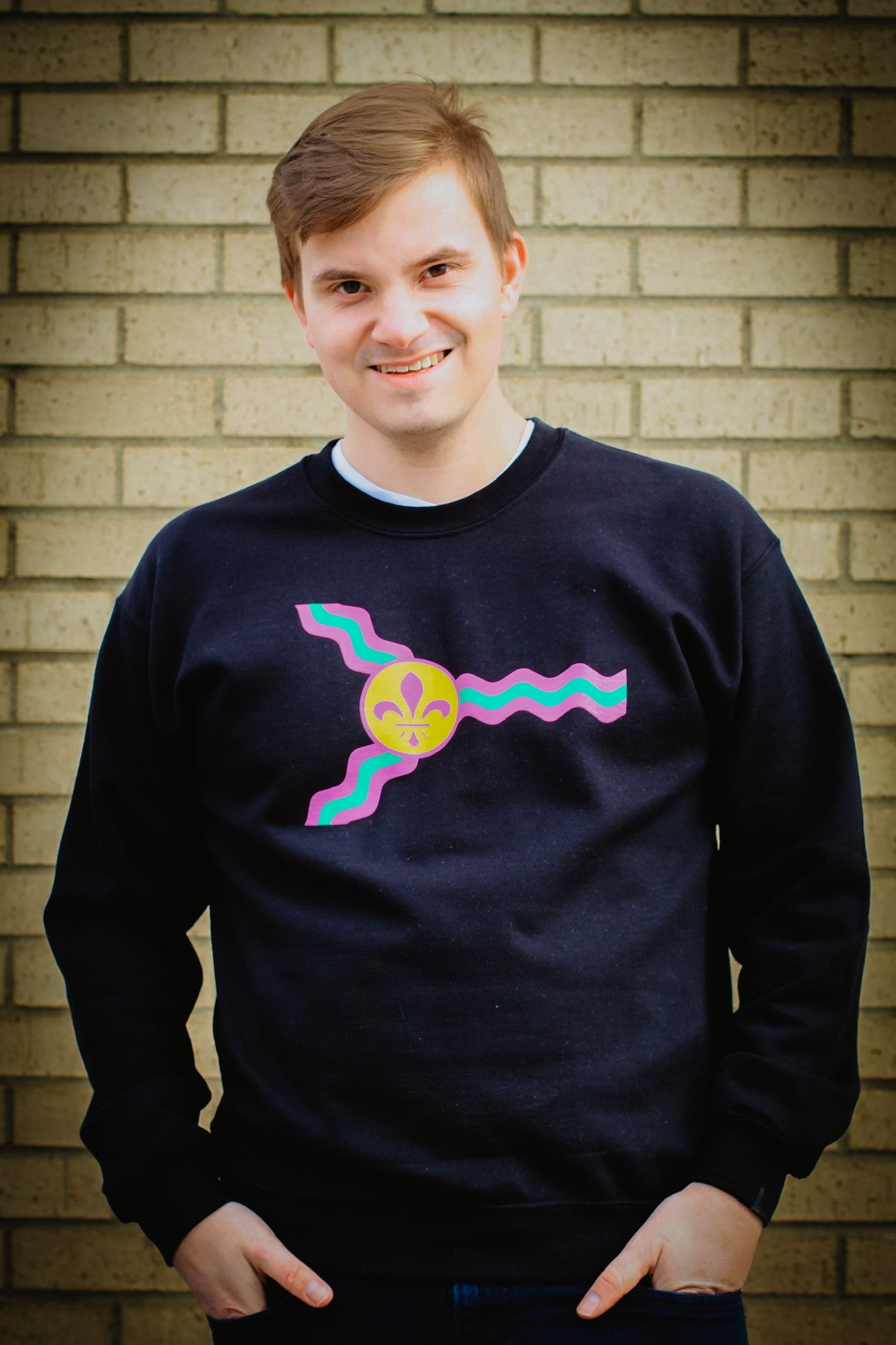 St. Louis Mardi Gras Flag Crewneck