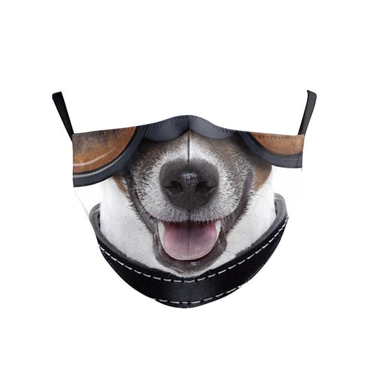 Fashion Face Mask - Dog with Collar