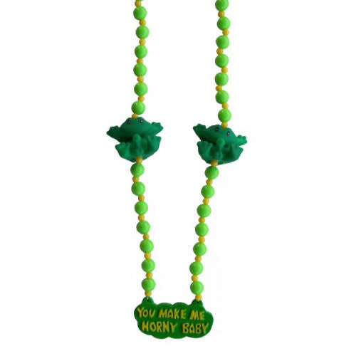 "You Make Me Horny Baby" Frogs Bead