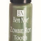 A bottle of Ben Nye tooth color makeup in the Zombie Rot color.