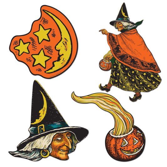Vintage Halloween: Cutouts (4pk.)