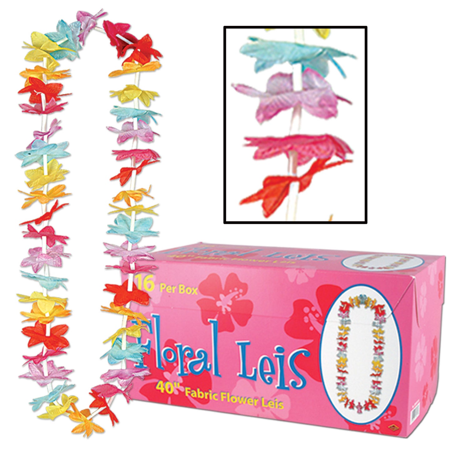 40" Floral Leis Carton (16ct.)