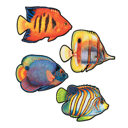 Coral Reef Fish Cutouts (4pk.)