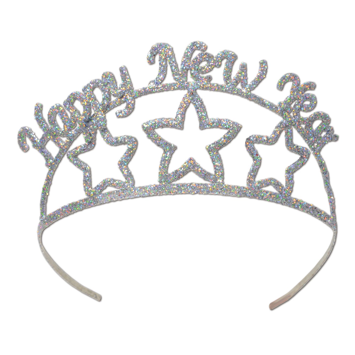 Glittered Metal Happy New Year Tiara