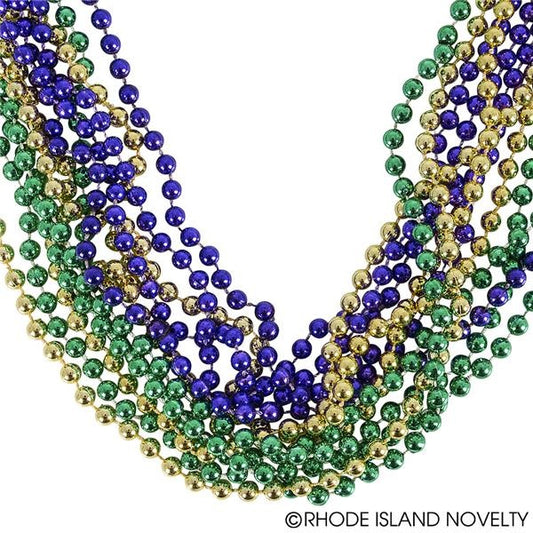 Mardi Gras Case Beads (432 Count): Purple/Green/Gold