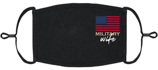Adjustable Fabric Face Mask: Military Wife (1pk.)