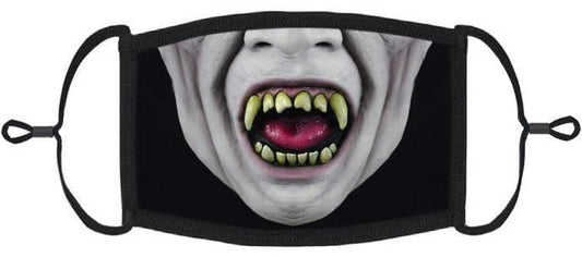 Adjustable Fabric Face Mask: Vampire (1pk.)