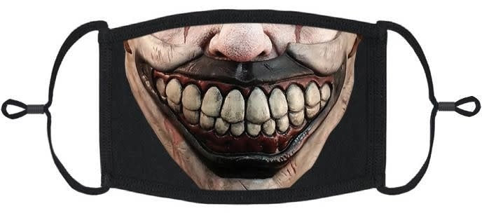 Adjustable Fabric Face Mask: Freak Clown (1pk.)