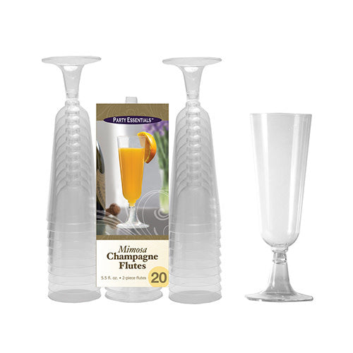 5.5oz. Mimosa Flutes: Clear (20ct.)