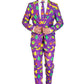Mardi Gras Icons Mens Suit (Purple)