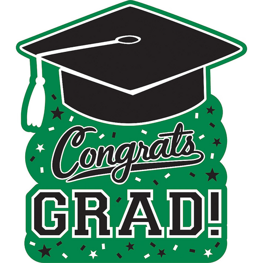 Graduation Cutout: Green