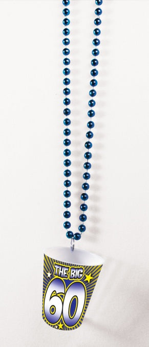 Birthday Shot Glass Beads: "THE BIG 60"