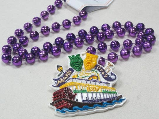 Specialty Beads - Steamboat on Purple Beads