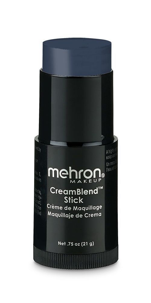 Mehron Cream blend stick in the monster grey shade.