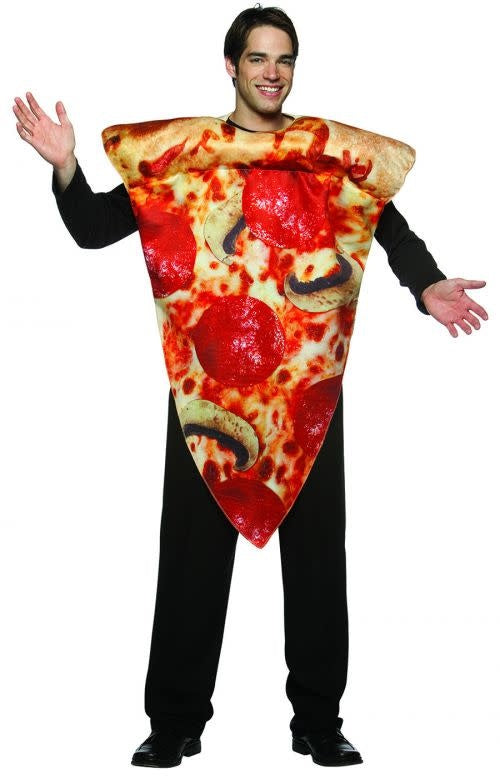 Adult Pizza Slice Costume: One Size