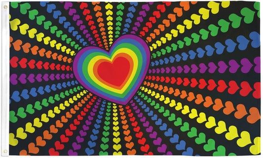 Flag (3x5Ft) - Rainbow Love