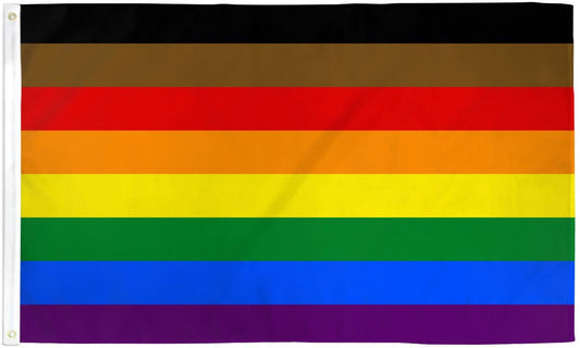 Flag (3x5Ft) - Philly Rainbow