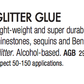A description about the Ben Nye Glitter glue.