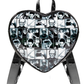 Retro Tile Pattern Heart Backpack