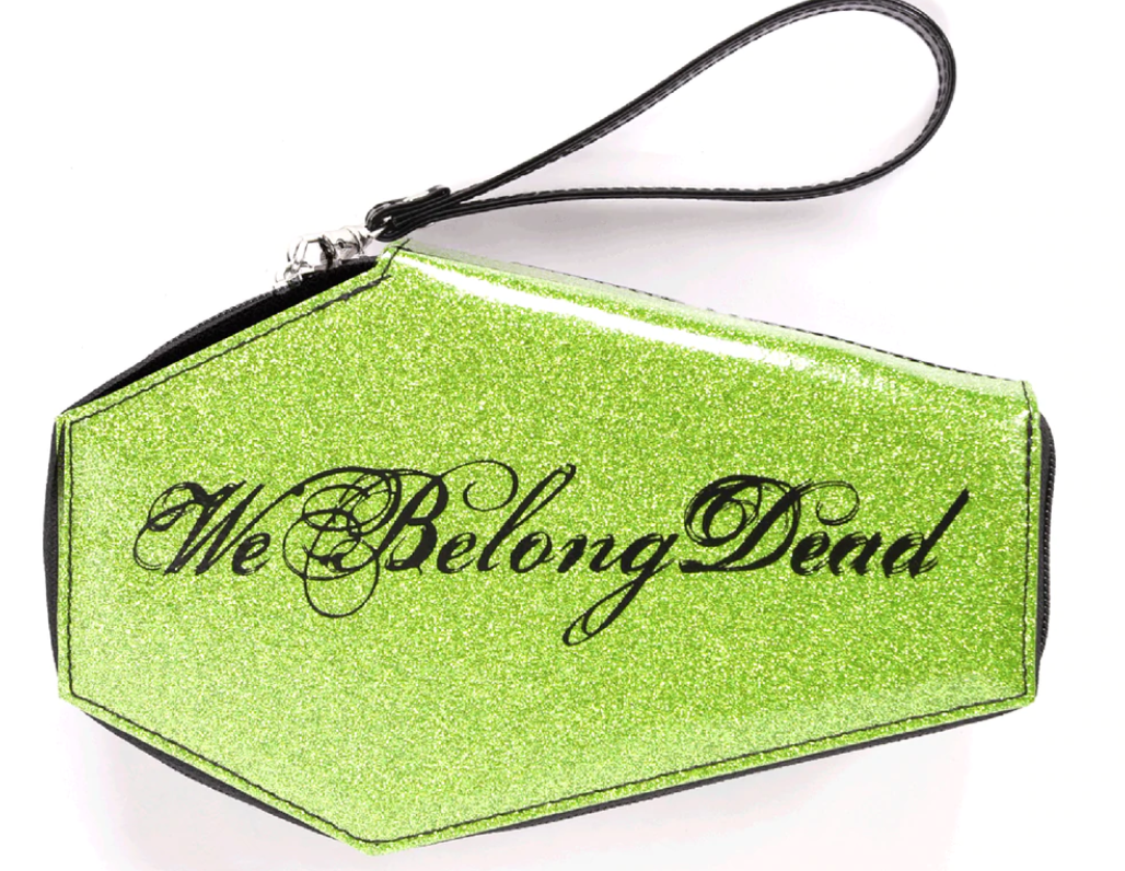 We Belong Dead Glitter Coffin Wallet