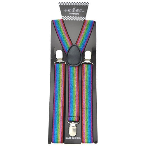 Suspenders - Metallic Rainbow