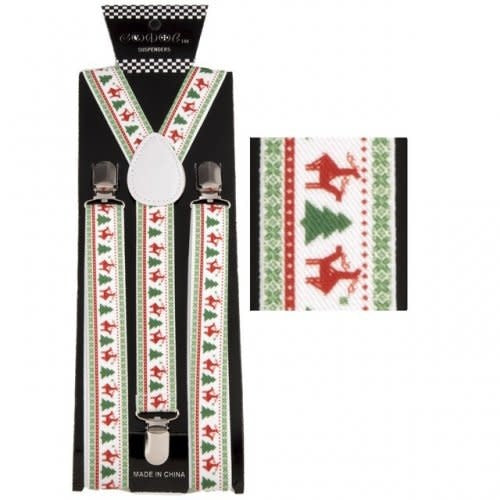 Comical Reindeer Style w/ Tree Suspenders