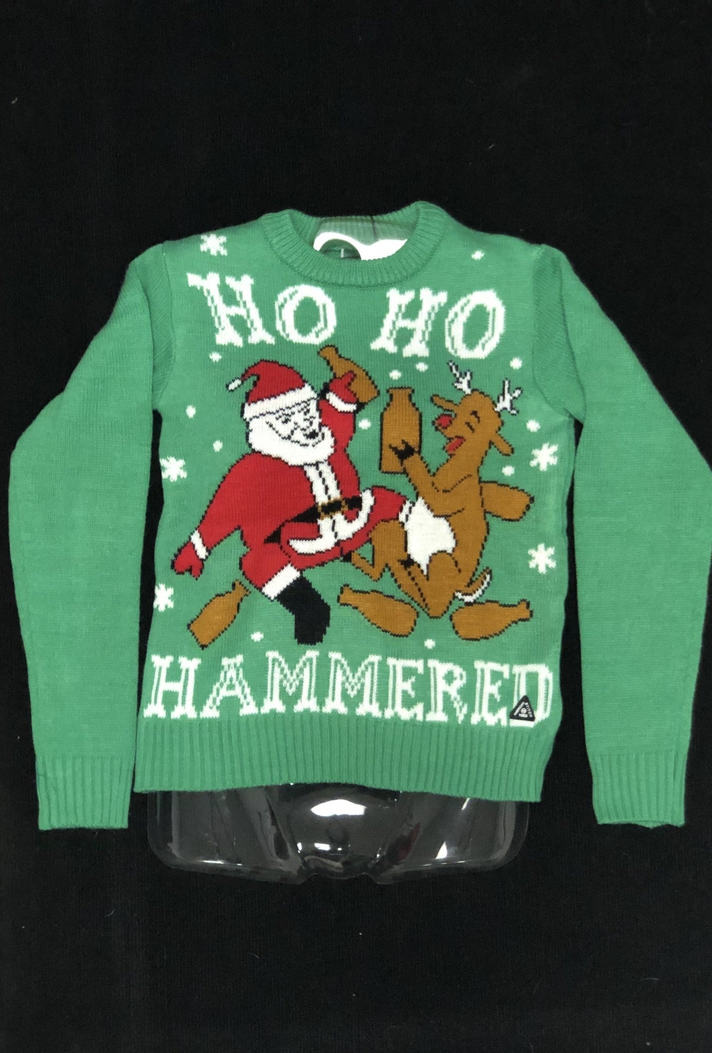 Men's Sweater: HO HO Hammered