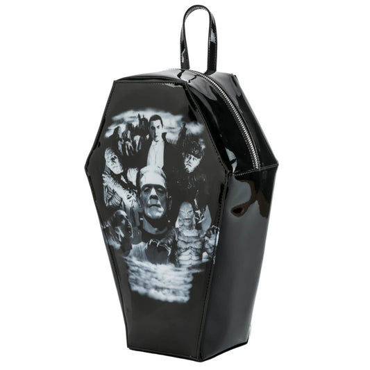 Universal Monster Collage Coffin Backpack (14"x9")