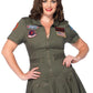 Women's Plus Size Top Gun Flight Dress Costume
