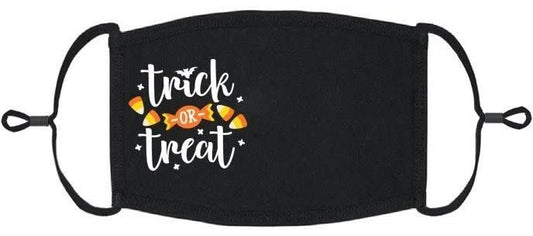 Youth Adjustable Fabric Face Mask: Trick or Treat (1 pk.)