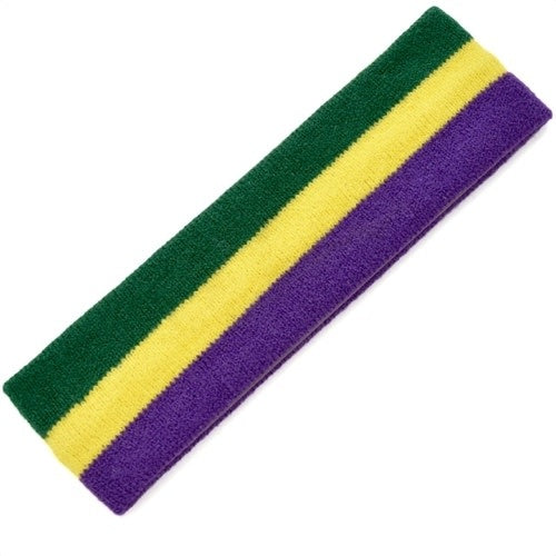 A Mardi Gras colored headband.